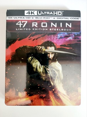 47 Ronin Steelbook: 4K, Blu Ray, Digital Sealed New Near Mint US Ships in Box