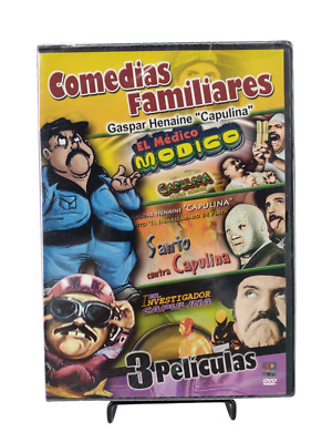 Comedias Familiares -  3 Peliculas (DVD) El Medico Modico, Santo Contra Capulina