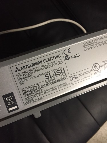Mitsubishi Sl4su Multimedia LCD Projector