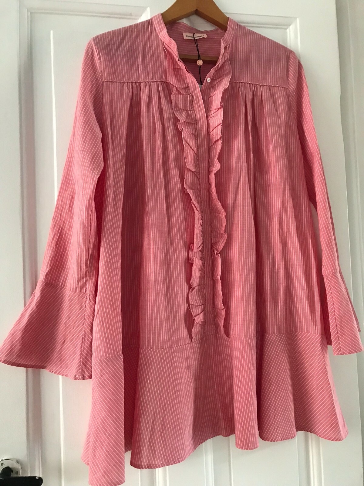 Splendid Custommade Hemdkleid Tunika Gr.36 oversized neuStreifen