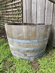 french oak half wine barrel other garden gumtree