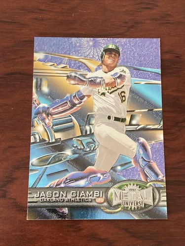 Fleer 1997 Metal Universe Jason Giambi Oakland Athletics #129