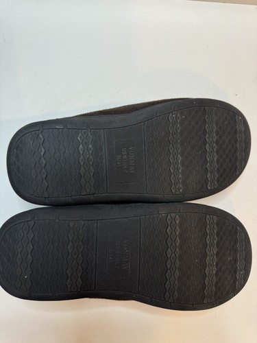 Mens Vonmay Brown Fluffy Slippers Size 8 