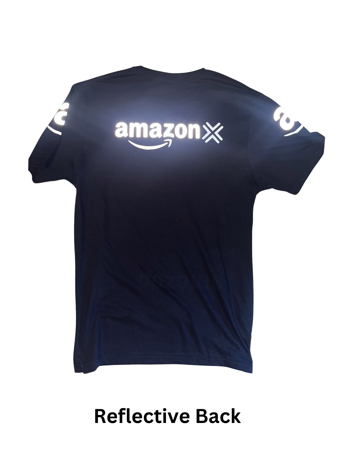 Reflective Tshirt UberEats Delivery Driver Black