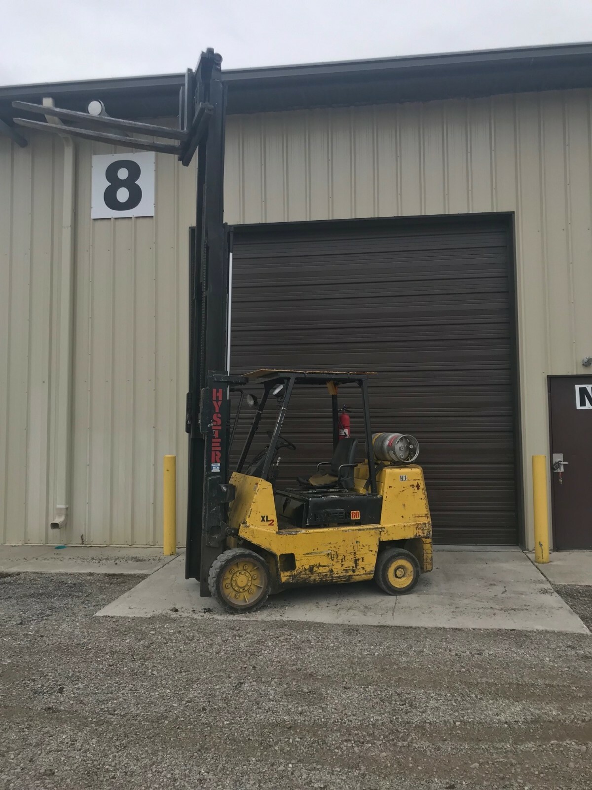 8000 LBS HYSTER PROPANE FORKLIFT: YODER #65048