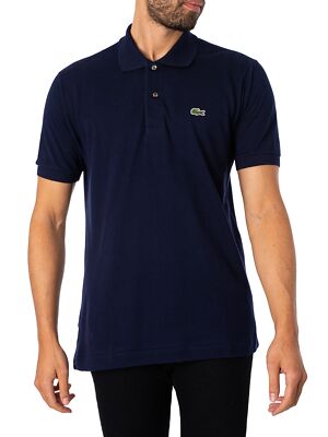 

Мужская рубашка-поло с логотипом Lacoste, синяя, Синий, L1212-00-166