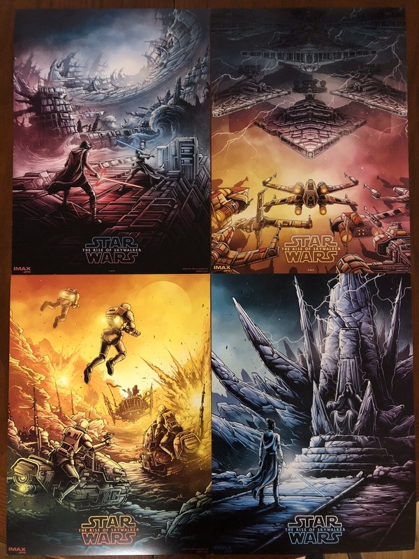 Posters Originals United States Entertainment Memorabilia Amc Imax Star Wars Last Jedi Dan Mumford Exclusive 9 5 By 13 Movie Poster New Whitelabel Group