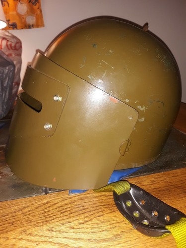 Maska-1SCH SCH Russian Military Bulletproof Helmet Blue Leather ORIGINAL