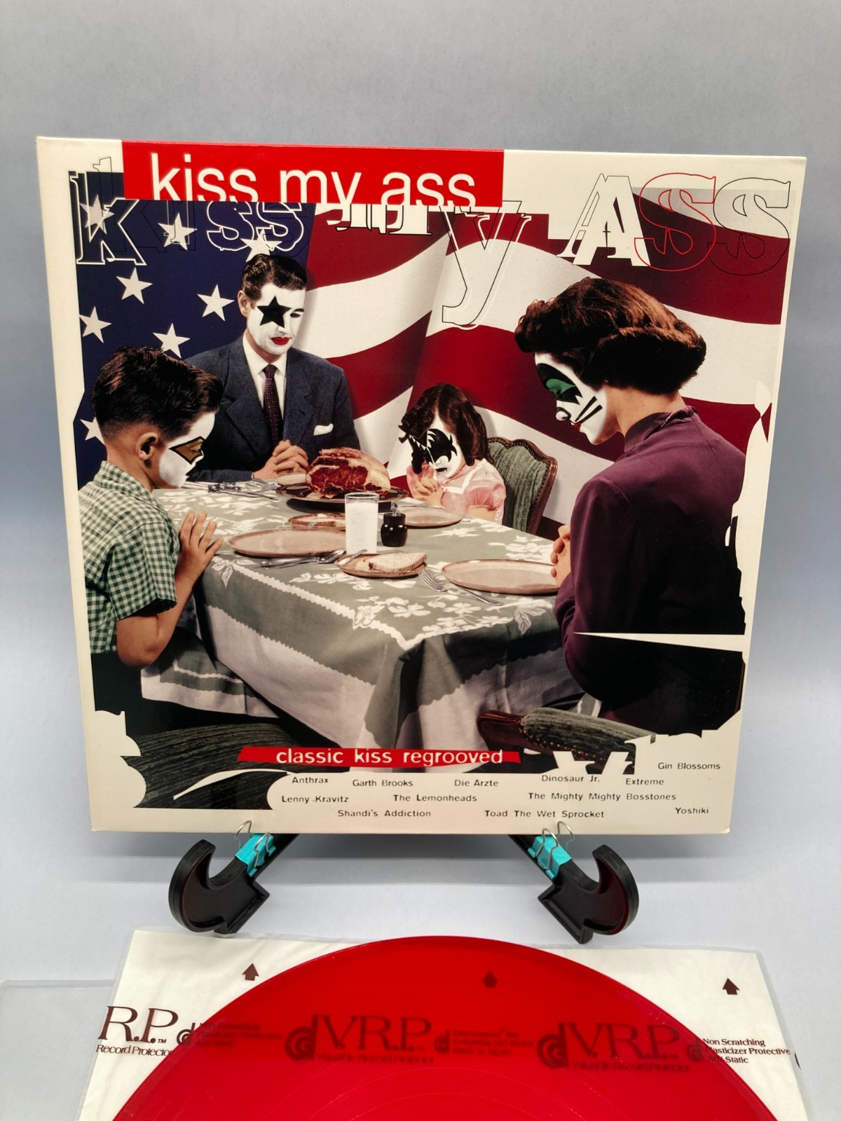 Onizbar 【KISS my ass】 Kiss My Ass Vintage Translucent Red Vinyl LP 1994 PolyGram
