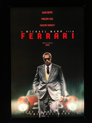 Ferrari Original Double Sided Movie Poster 27x40 - Adam Driver