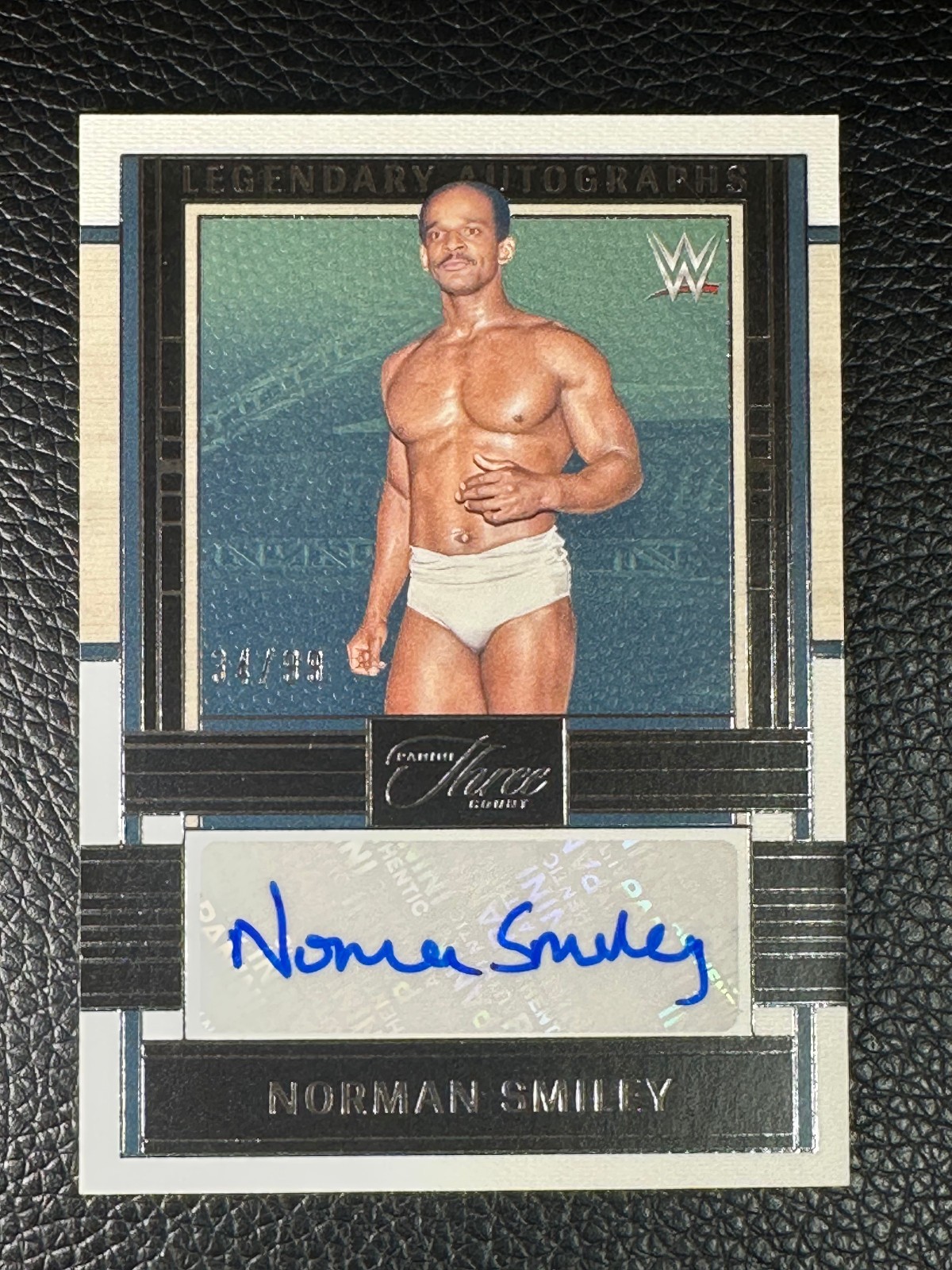 2024 Panini Three Count WWE Legendary Norman Smiley 34/99 Auto Autograph