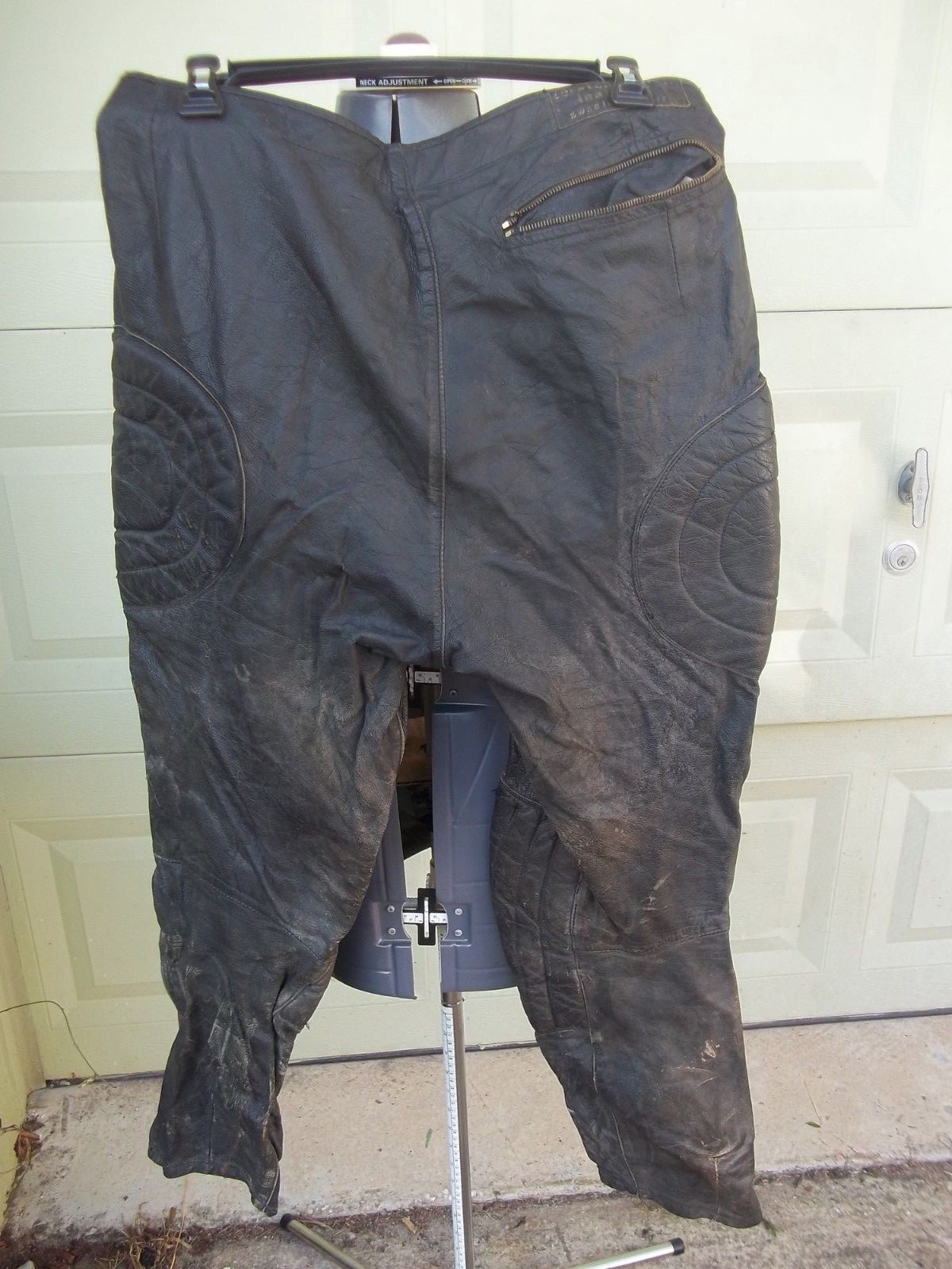 Vtg Broderna Halvarsson Sweden Leather Motorcycle Racing Trousers Pants Sz 