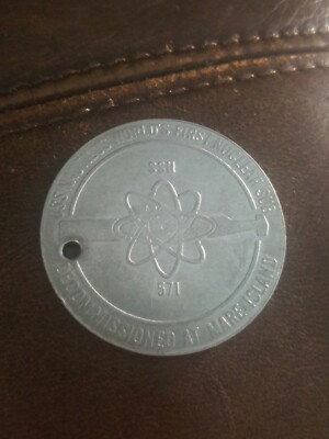 Original Souvenir Decomissioning Of The USS Nautilus Submarine SSN 571 Medal