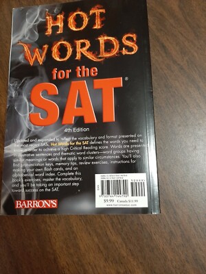 Hot Words for the SAT by Linda Carnevale (2010, Trade Paperback, Revised editio 