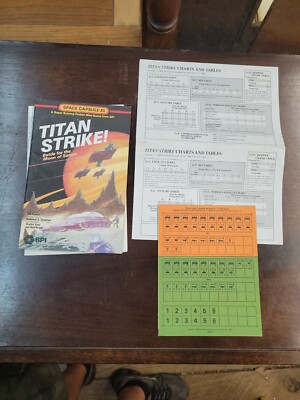 1979 SPI #2356 Space Capsule #3 Titan Strike! Battle Moon Saturn Unpunched VF+