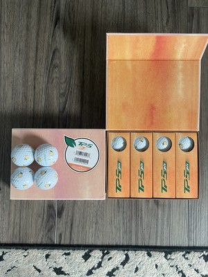 Taylormade TP5 Pix  Season Opener  Peach Fuzzy Box 16 Total Balls All NEW