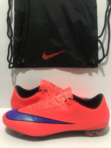 Nike Mercurial Vapor X FG ACC Red/Purple/Black 648553-650 Sz Nike Mercurial Vapor X FG ACC Red/Purple/Black 648553-650 Sz