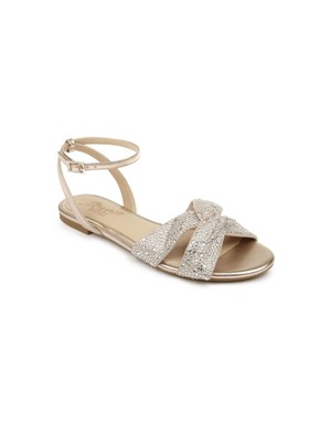 Женские розовые босоножки Nicole с круглым носком и стразами JEWEL BADGLEY MISCHKA 7,5 М