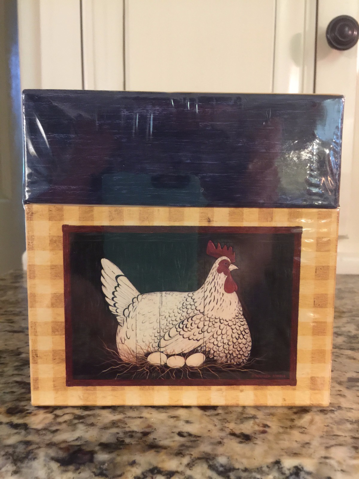 Set of 3 Warren Kimble Nesting Boxes - Country Chicken Motif - NEW