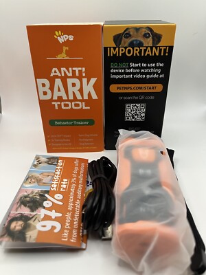 NPS Alpha Dog Behavior Trainer Anti Bark Tool Barking Control USB Device Cordles