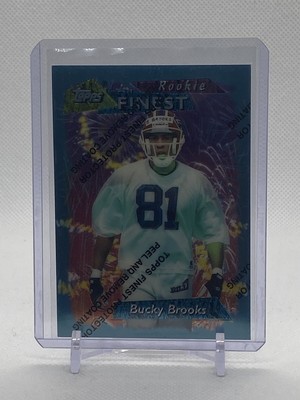 1995 Topps Finest Rookie Bucky Brooks # 128 W/Coat