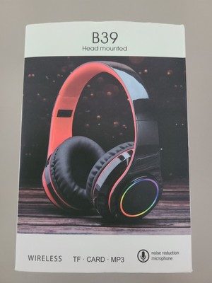 B39 Head-Mounted Sports Wireless Luminous Bluetooth Headphones - New