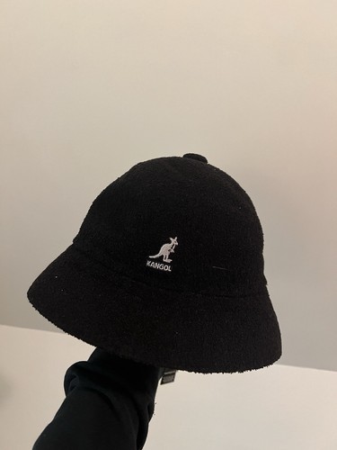 Kangol Bermuda Casual Bucket Hat Authentic Black Terry