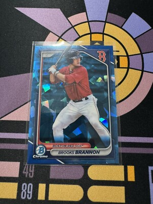 2024 Bowman Sapphire BROOKS BRANNON Chrome REFRACTOR Red Sox BCP-95