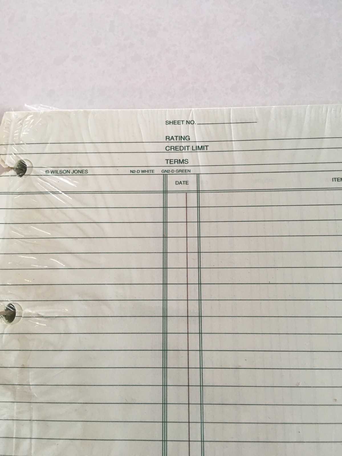 Wilson Jones Balance Ledger GN2D/ 78 Ledger sheets