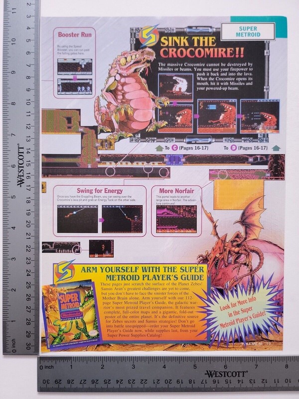 S Guide Authentic Print Advertisement / Game Poster Art