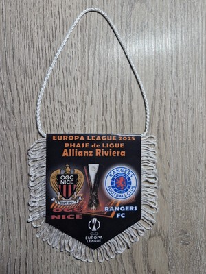 FANION FOOT  OGC NICE - RANGERS FC Europa League 2024/2025