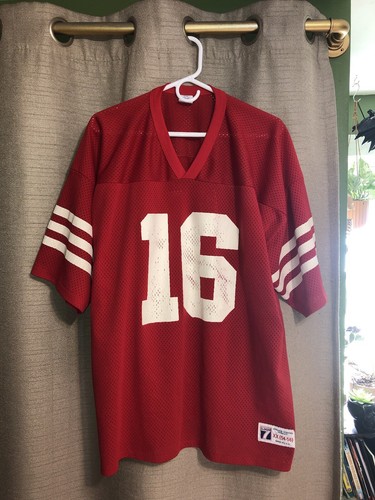 LOGO7 90年代 サンフランシスコ 49ers  五分袖Tシャツ レッド LOGO7 90年代 サンフランシスコ 49ers 五分袖Tシャツ レッド