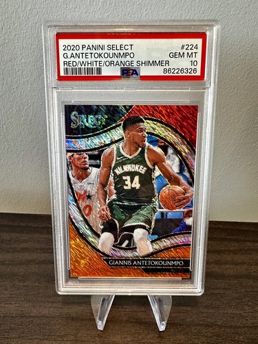 2020 SELECT RED WHITE ORANGE SHIMMER #224 GIANNIS