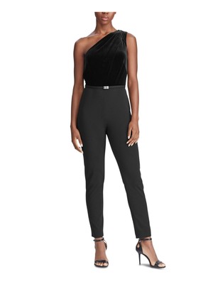 

LAUREN RALPH LAUREN Женский черный комбинезон без рукавов Skinny