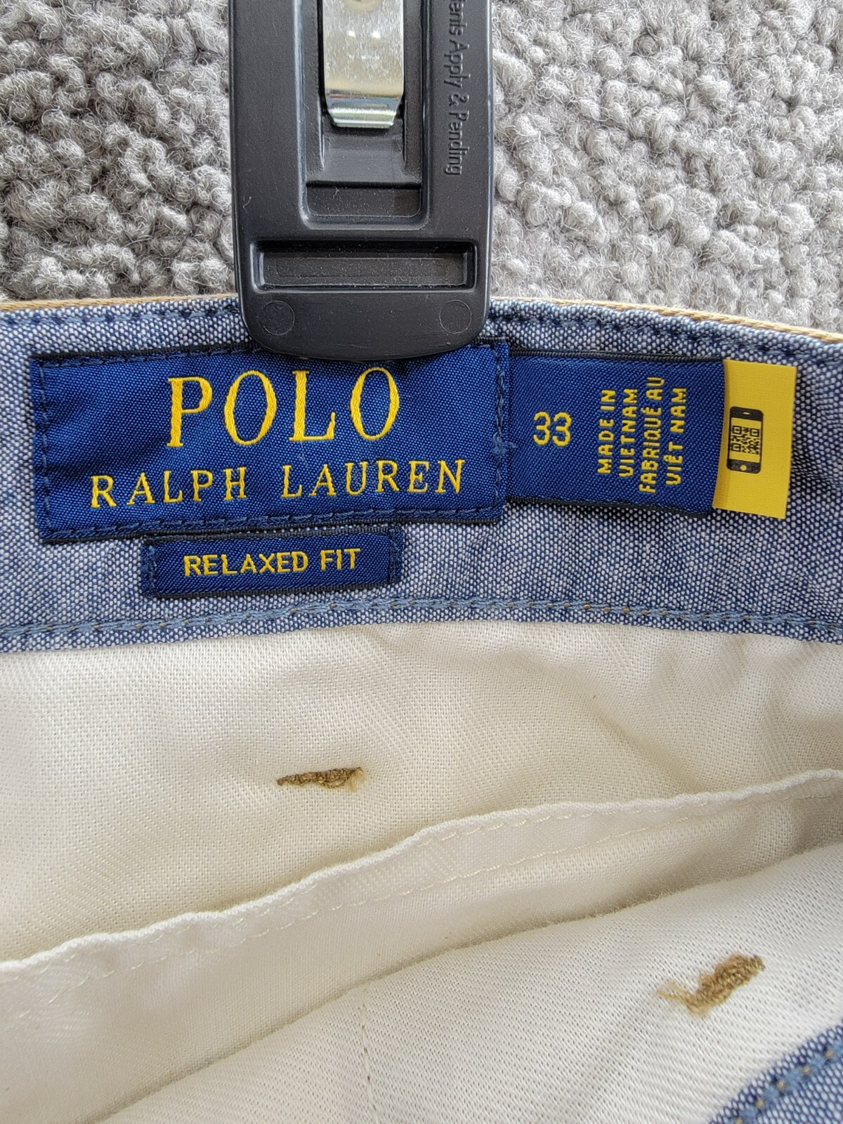 Polo Ralph Lauren 8-Inch Relaxed Fit Chino Shorts Men's 33 Sandsurf Button Zip - Picture 11 of 18