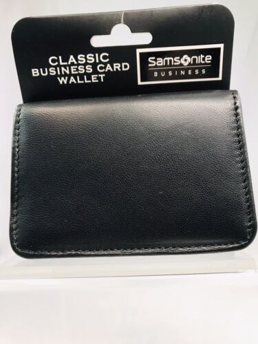 Samsonite Business Card Wallet Genuine Leather, 4-1/16 Samsonite Business Card Wallet Genuine Leather, 4-1/16