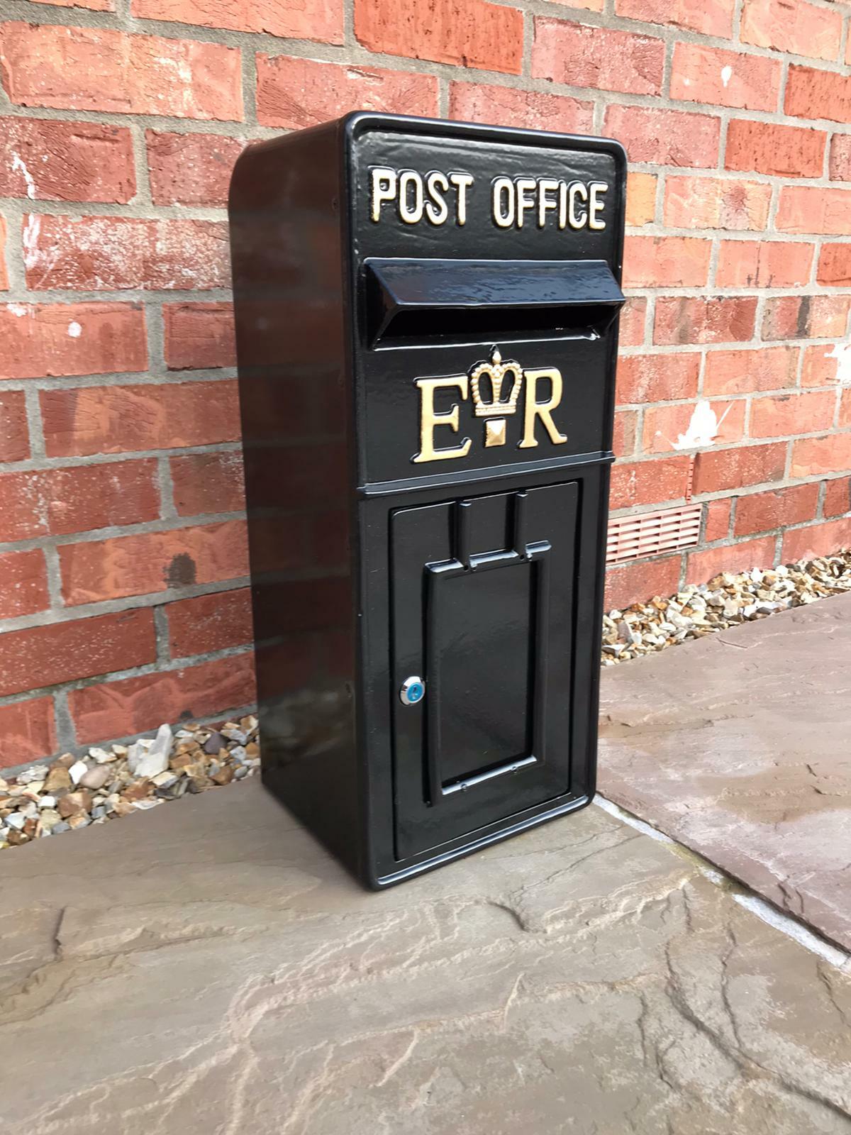 Large Black Replica Royal Mail Post Box Or Letter Box eBay