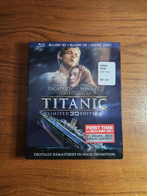 Titanic Limited Edition  Blu-Ray  2D/3D w/Slip Cover 4 disc, Brand New, Sealed