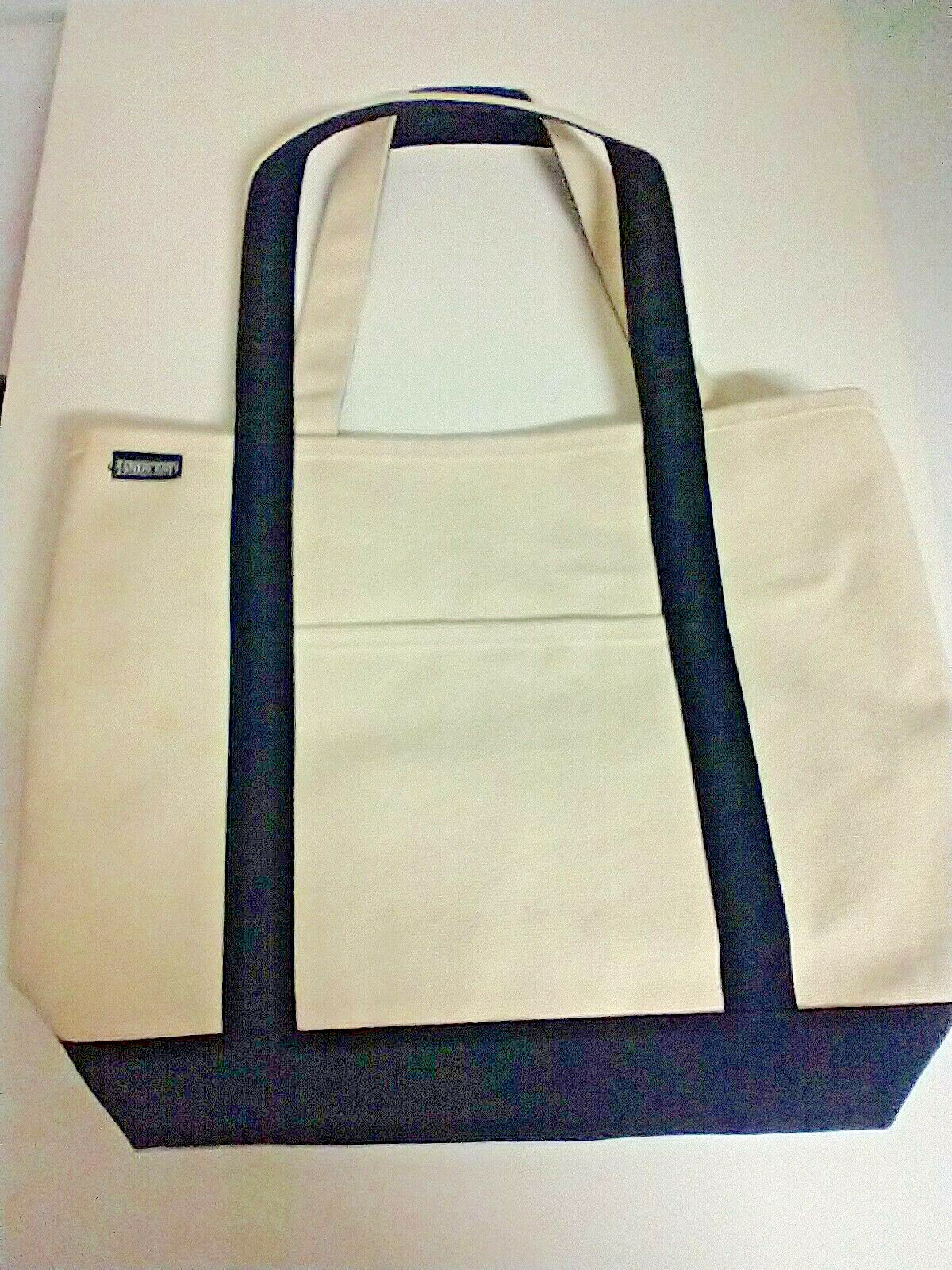 Land’s end tote bag made in USA Medium Print 5 Pocket Open Top Canvas Tote Bag | Lands' End