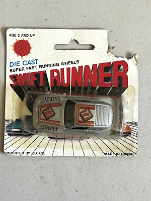 Swift Runner Die Cast Silver Energy Race Car  a2