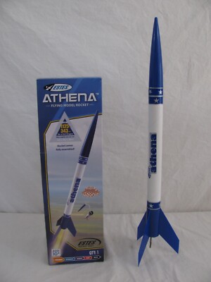 Vintage Estes Ready to Fly 17'' Athena Flying Model Rocket #2452 NOS