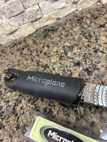 New Black Microplane Premium Classic Series Zester Grater Stainless Steel USA