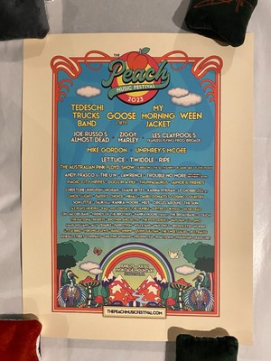 Peach Music Festival Poster 2023 VIP Print Goose Ween
