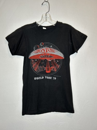 Vintage 1979 BOSTON Band T-Shirt World Tour 70s Rock Don't