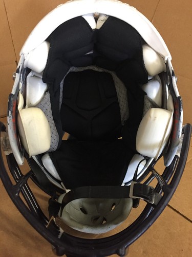 USED RIDDELL SPEED FOOTBALL HELMET - LARGE - METALLIC WHITE