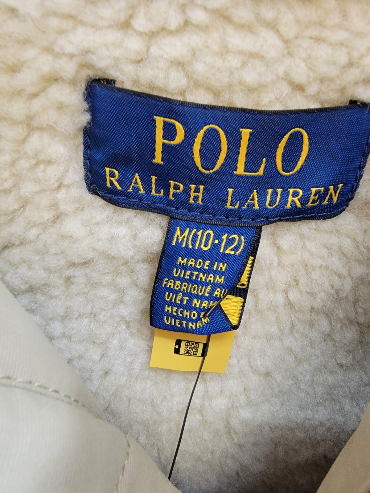 Polo Ralph Lauren Artificial-fur-Trim Down Parka Jacket Big Boys M (10-12) Khaki - Picture 10 of 18