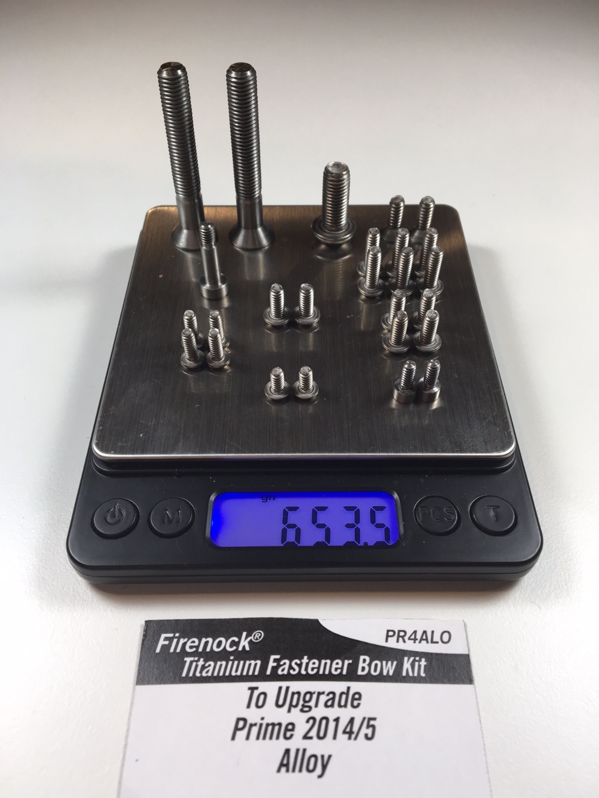 Firenock Titanium fastener upgrade kit for Prime Alloy / Rivel / Ion