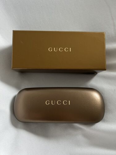 NEW! Gucci Eyeglasses Case + Box (no cleaning cloth)
