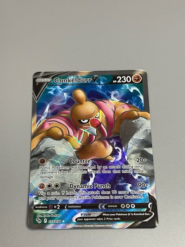 Conkeldurr V Pokemon GO TCG Full Art Holo Ultra Rare 073/078