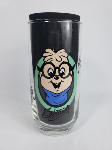 Vintage 1985 The Chipmunks Simon Collectors Glass Bagdasarian Productions (250)